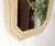 Tessellated Frame Octagonal Rectangle Shape Brass Inlay Wall Mirror For Sale - Image 4 of 10