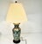 Mid 20th Century Chinoiserie Boho Chic Hollywood Regency Ceramic Flora Botanical Table Lamp, Textile Shade For Sale - Image 13 of 18
