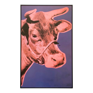 Andy Warhol Foundation Vintage Offset Lithograph Print Framed Pop Art Poster " Cow " 1976