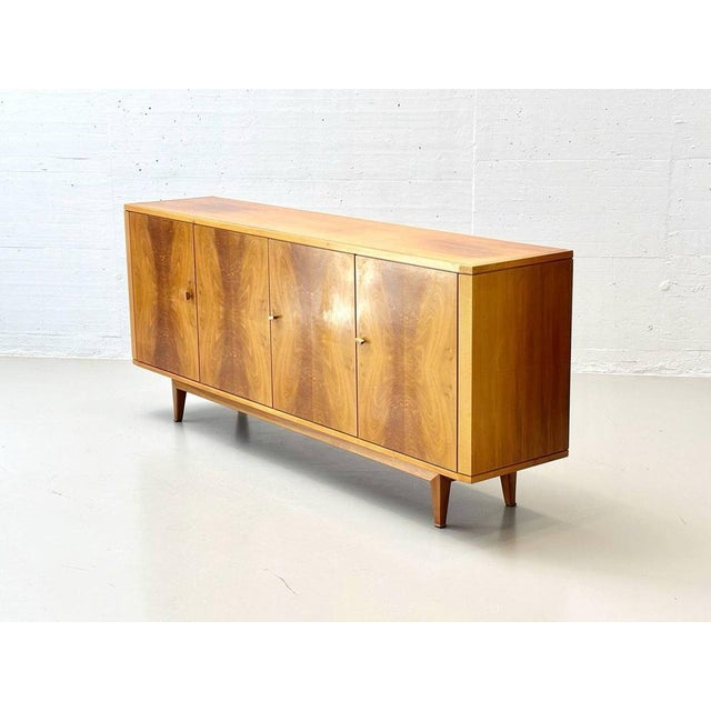 Brown Walnut Sideboard, 1950s For Sale - Image 6 of 18