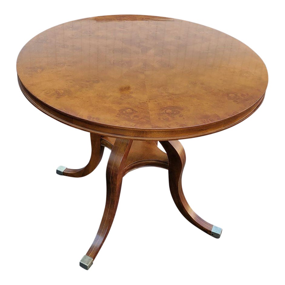 Century Furniture Walnut and Clustered Maple Sunburst Veneer Accent ...