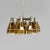 German Art Deco Chandelier in Yellow Glass and Metal, 1930s For Sale - Image 4 of 18