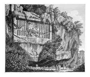 Luigi Rossini - Sepulcher Regio or Consulate (\.) - Etching - 1825