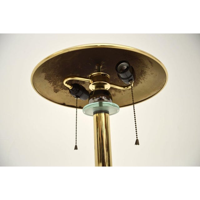 Vintage Brass and Glass Table Lamps, 1970, Set of 2 For Sale - Image 6 of 10