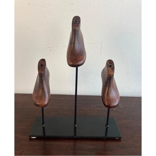 Folk Art Vintage Child Shoe Forms by Melissa Levinson, Iron Base, 1900-1909 For Sale - Image 3 of 9