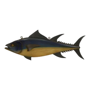 Carved and Painted Tuna Fish Carving