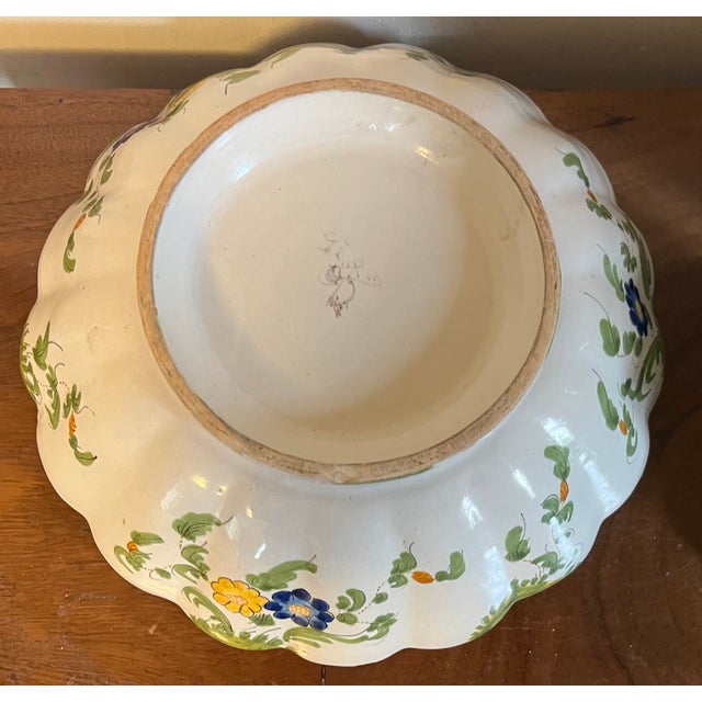 Antique 19th Century Italian Cantagalli Faience Centerpiece Fruit Bowl From Florence For Sale - Image 13 of 15