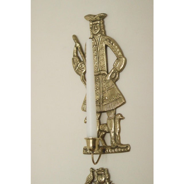 Mid-Century Brass Danish Sconces, Set of 2 For Sale - Image 10 of 11