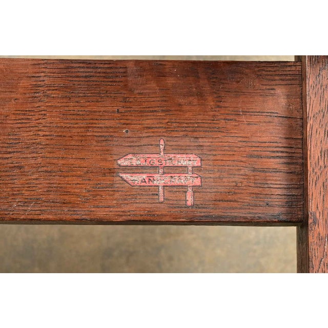 L. & J. G. Stickley Antique Mission Oak Arts & Crafts Rocking Chair, Circa 1910 For Sale - Image 12 of 13