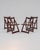 Wooden Folding Chairs in the style of Aldo Jacober, Set of 4 For Sale - Image 6 of 11
