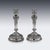 Rococo Antique 19th Century German Silver Candlesticks, Hanau, 1870s, Set of 2 For Sale - Image 3 of 18