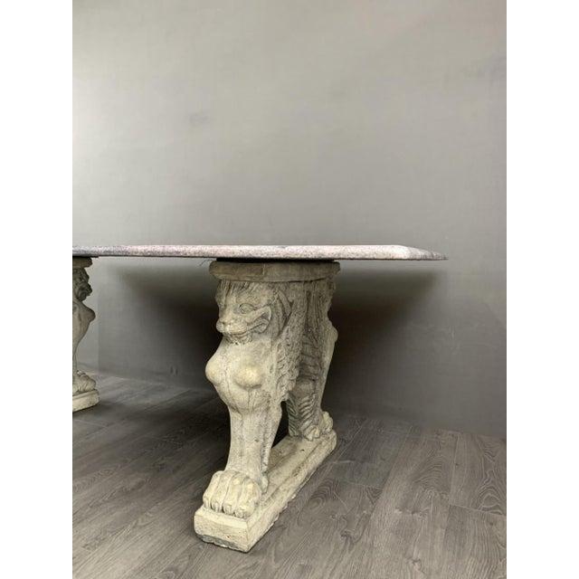20th Century Marble Dining Table, 1950s For Sale - Image 6 of 11