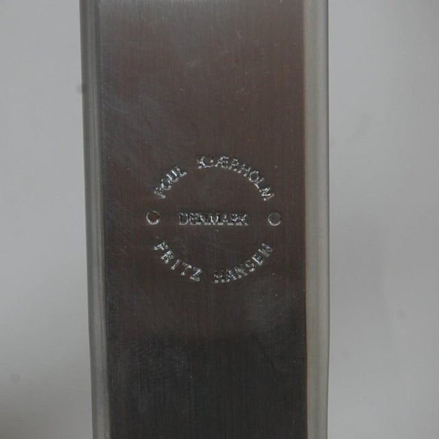 PK33 Stool in Black Bison Leather by Poul Kjærholm, 2000s For Sale - Image 9 of 10