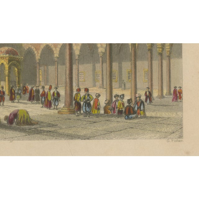 After Bartlett, Blue Mosque Interior, 1839, Engraving For Sale - Image 5 of 9