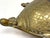 Mid 20th Century Brass Turtle Vintage Trinket Box With Peacock Finial For Sale - Image 5 of 9