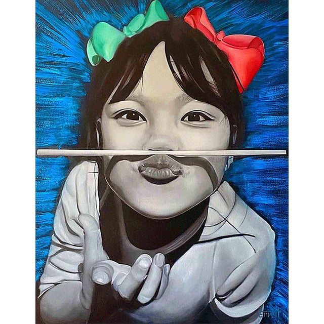 Emmett Graham, Chopstick, 2021, Oil Painting on Canvas For Sale