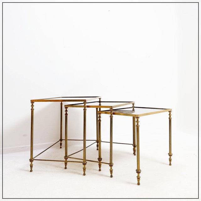Mid-Century Modern Nesting Tables, 1970s, Set of 3 For Sale - Image 14 of 16