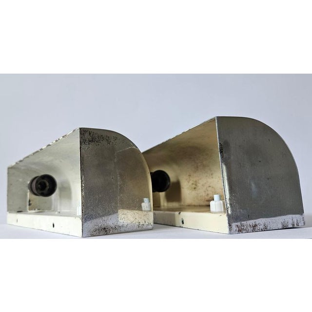 Vintage Bauhaus Wall Lamps in Chrome from Napako, 1939, Set of 2 For Sale - Image 10 of 16