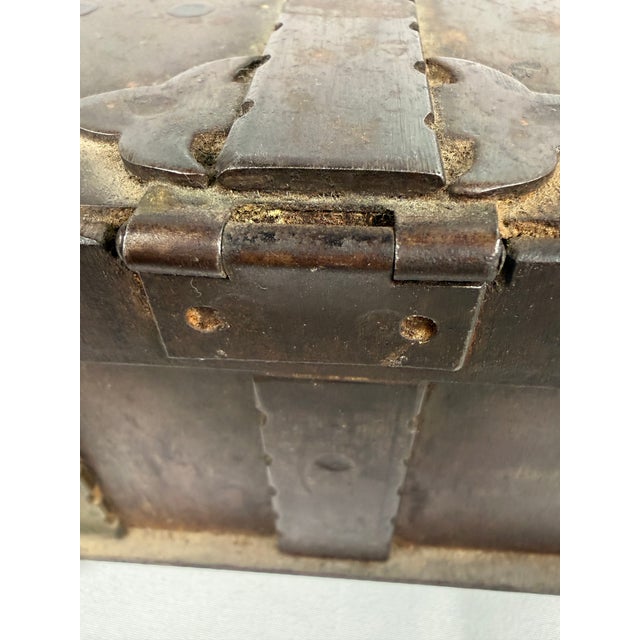 Late 19th Century European Gothic Revival Iron Strongbox / Casket For Sale - Image 9 of 12