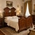 Antique Italian Double Bed in Walnut Burl, Bassano del Grappa, 1890s For Sale - Image 5 of 11