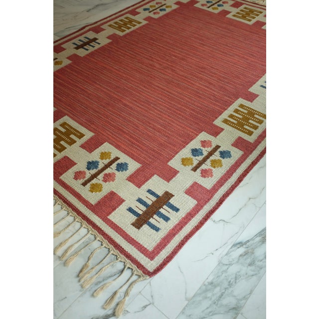 Vintage Swedish Rug by Anna Greta Sjöqvist For Sale - Image 11 of 12