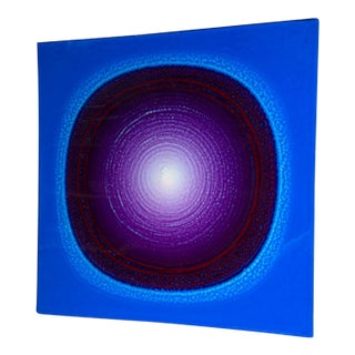 Original Contemporary Abstract Art Wall Constructed in Acrylic Op Art Chok 1973 For Sale