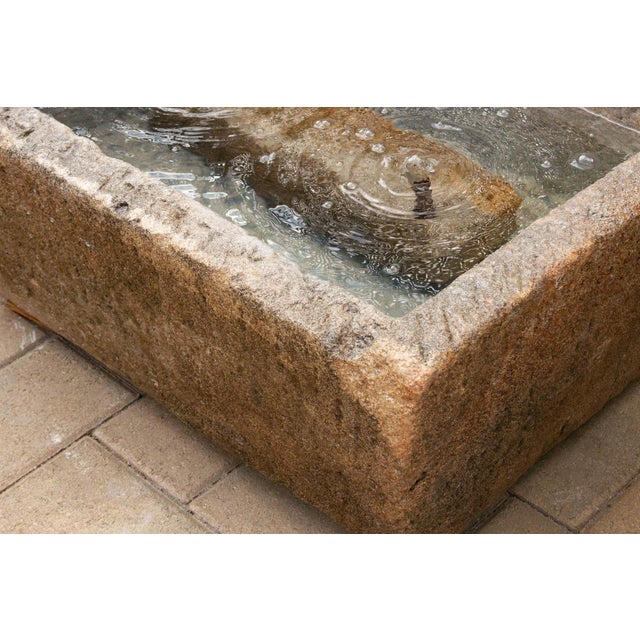 Mediterranean Large Artisan's Spring Sandstone Fountain For Sale - Image 3 of 7