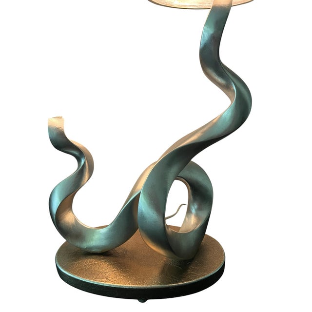 Twin Flame Sculpture Lamp For Sale - Image 12 of 12