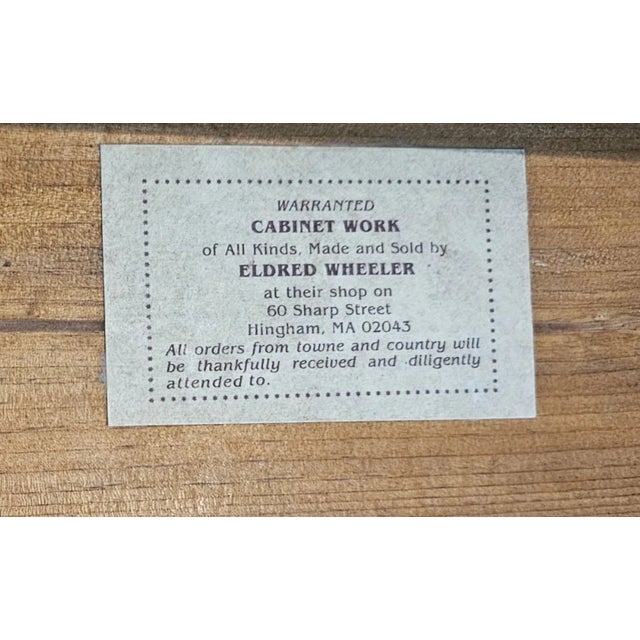 Late 20th Century Eldred Wheeler Bench Made Cherry Lowboy Dressing Table Massachussetts For Sale - Image 14 of 14