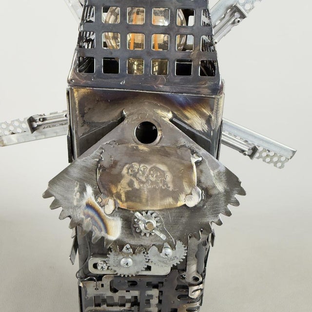 Steampunk Collection Project Windmill Lamp from Simon Saronni, 2000s For Sale - Image 10 of 14