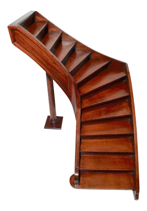 Early 20th Century Decorative Arts Rectilinear Single Turn Model Staircase