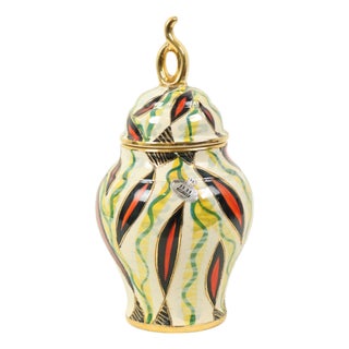 Jupiter Lidded Vase by H. Bequet, 1950s For Sale