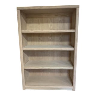 Handcrafted Solid Red Oak Bookcase – Contemporary Style For Sale