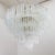 Metal Large Murano Glass Crystal Tronchi Suspension Chandelier, Italy, 1990s For Sale - Image 7 of 13