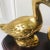 Traditional Mid Century Brass Ducks Figurines Mounted on Wooden Base For Sale - Image 3 of 6
