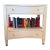 Modern History Concave Two Drawer Nightstand For Sale