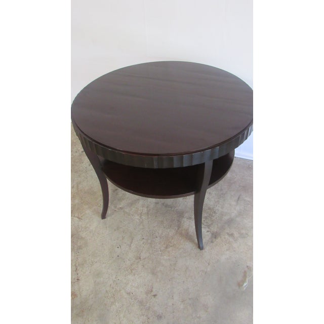 Modern 1980s Barbara Barry Baker Canter Mahogany Table Designer Beautiful For Sale - Image 3 of 10