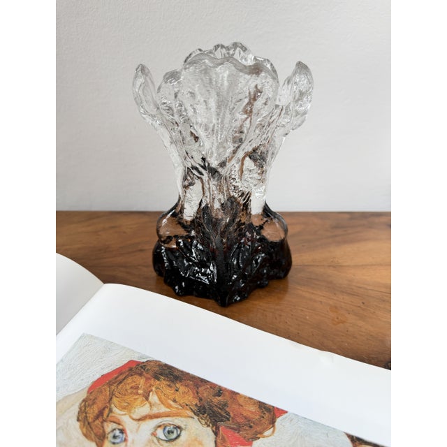Glass Kasvimaalla Vase by Pertti Santalahti for Humppila, Finland, 1980s For Sale - Image 16 of 18
