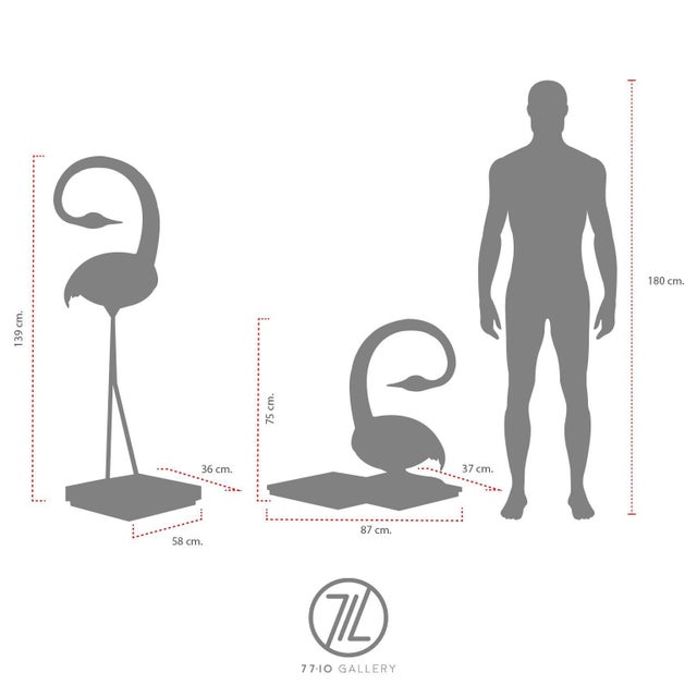 1970s Pair of Big Size Herons For Sale - Image 9 of 17