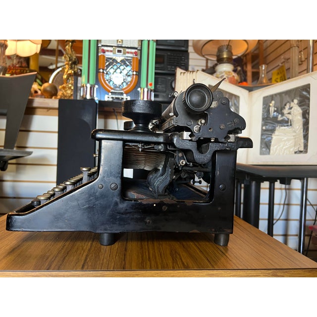 American Vintage Woodstock Typewriter For Sale - Image 3 of 9