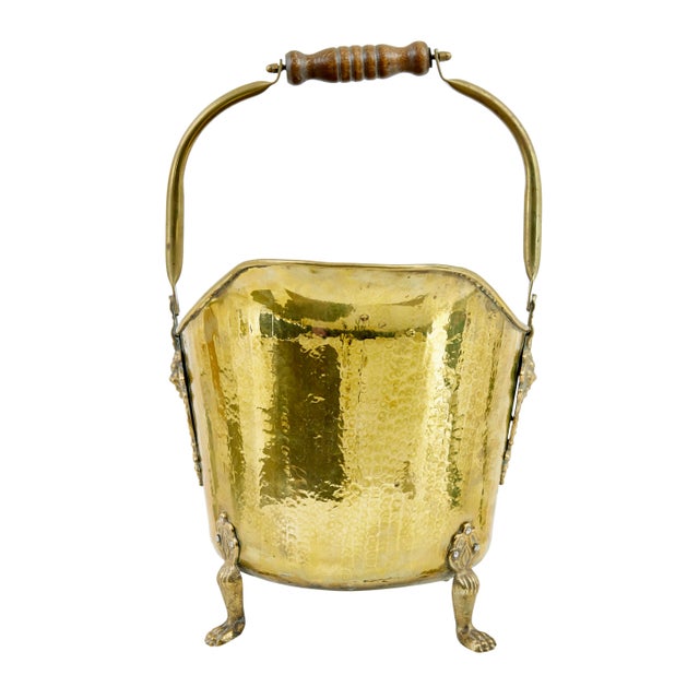 Antique Victorian Brass Coal Scuttle, 1890 For Sale - Image 6 of 9