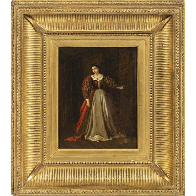 English School Artist, Female Figure, 18th Century, Oil Painting on Wood For Sale - Image 8 of 8