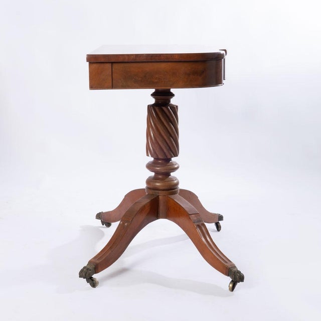 19th Century 19th Century Federal Style Table With Claw and Ball Feet For Sale - Image 5 of 9
