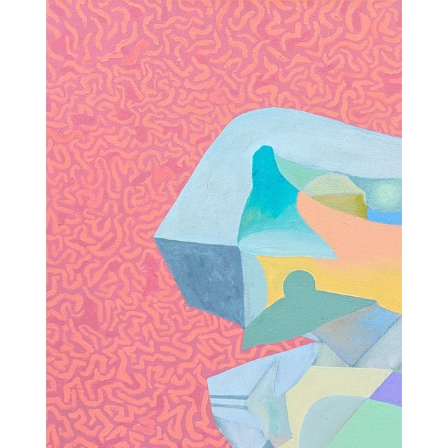 Peter Healy "Solo 1" Contemporary Colorful Vibrant Abstract Geometric Hard-Edge Painting, 2021-2023 For Sale In Houston - Image 6 of 12