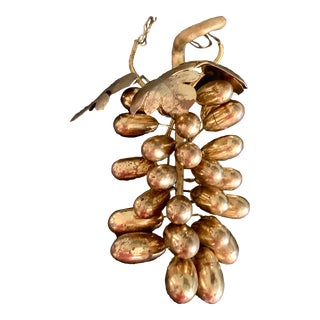 Vintage Brass Grape Cluster For Sale
