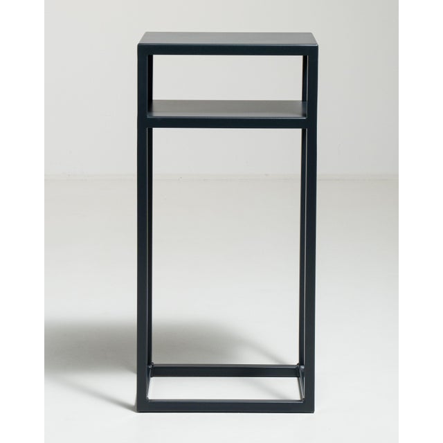 Early 21st Century Poland Black Wood Side Table For Sale - Image 4 of 15