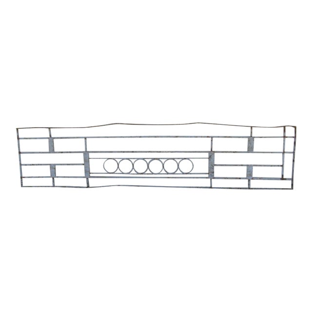 Antique Victorian Iron Gate Window Garden Fence Architectural Salvage Door #074 For Sale