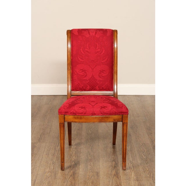 Wood Henredon Charles X Empire Style Set of Six Dining Chairs For Sale - Image 7 of 12