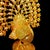 Vintage Gilt Metal Peacock Figurine With Faux Pearls & Green Stones - 345g For Sale In Los Angeles - Image 6 of 9