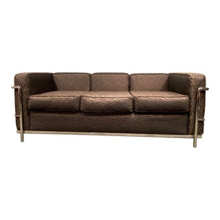 1990s Vintage Custom Le Corbusier- Lc3 Sofa For Sale